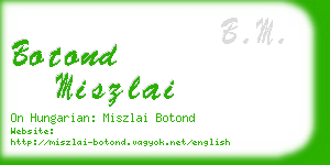 botond miszlai business card